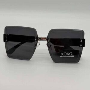 XOXO Square Oversized Black Sunglasses NWT